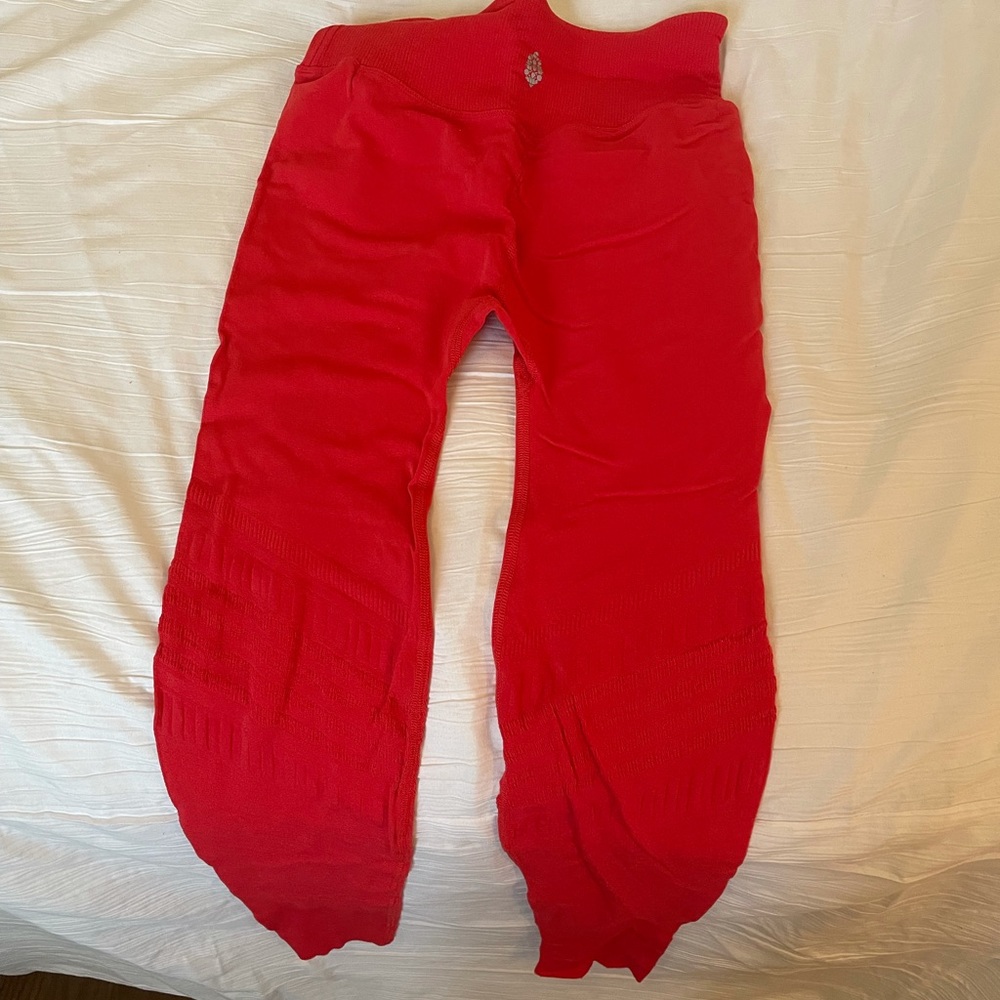 Hot pink/red free people movement leggings